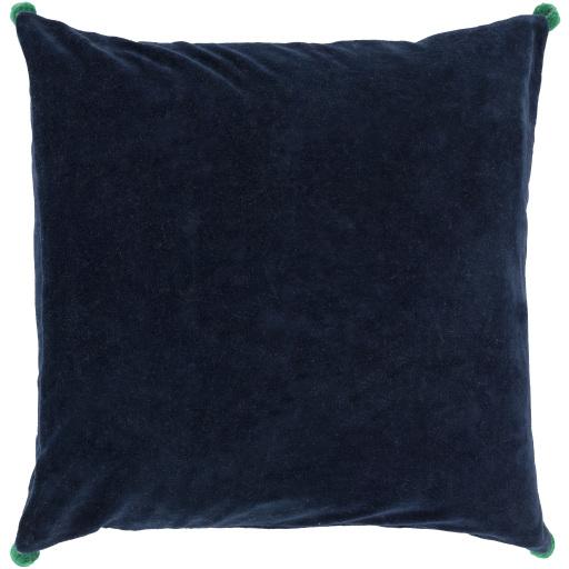 Surya Velvet Poms VP-004 18"H x 18"W Pillow Cover