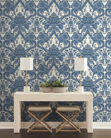 York French Artichoke Dam Blue Wallpaper
