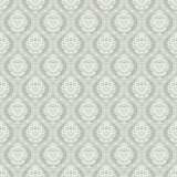 York Wallcoverings Petite Ogee Green Wallpaper