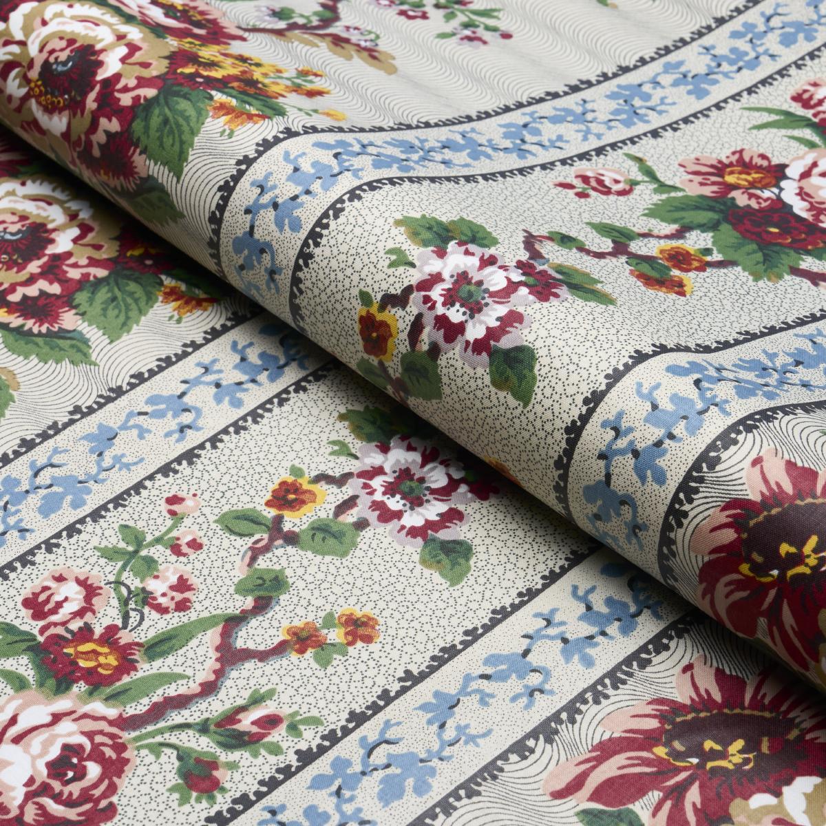 Schumacher Elizabeth Chintz Rose Fabric