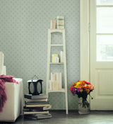 A-Street Prints Kinetic Grey Geometric Floral Wallpaper