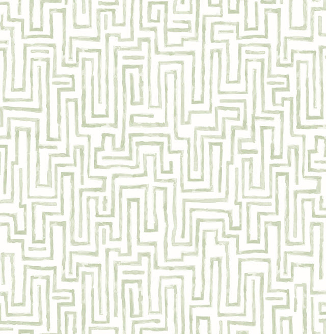 A-Street Prints Equinox Geometrics Sage Wallpaper