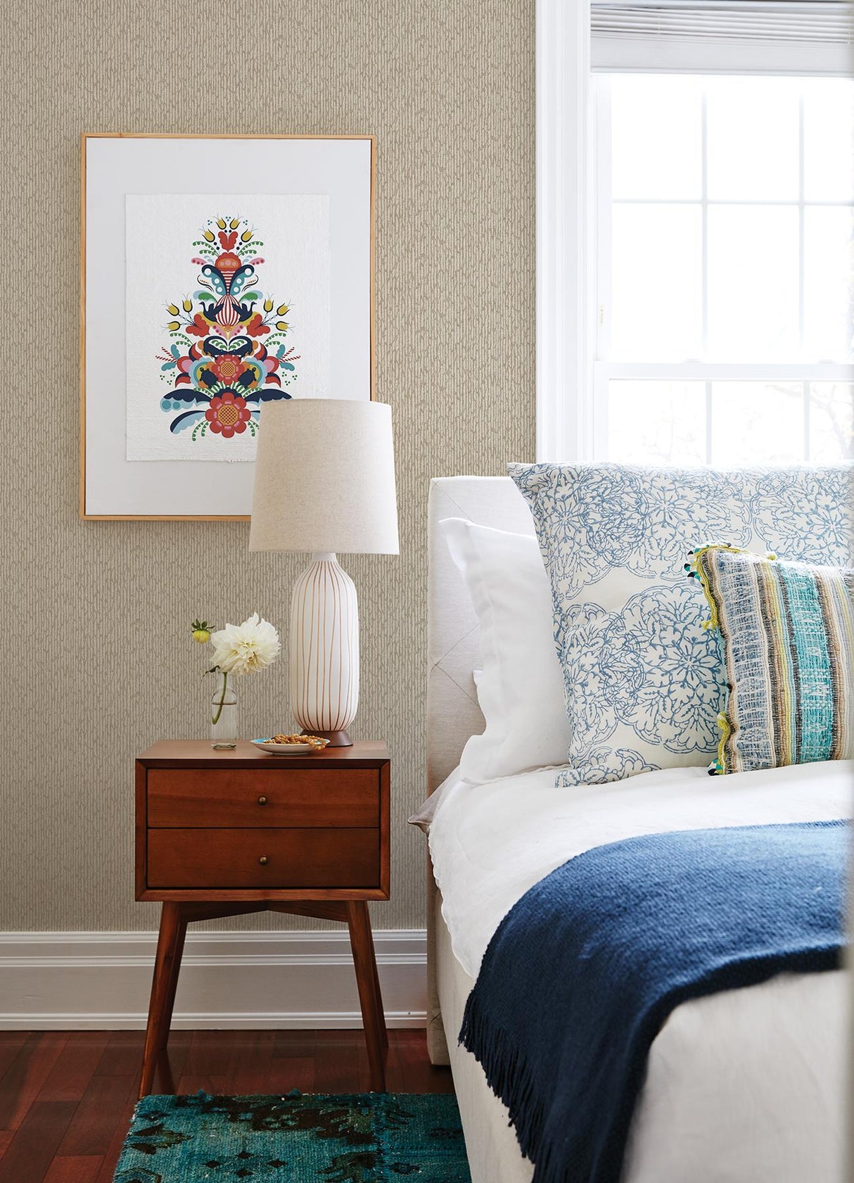 A-Street Prints Revival Abstract Light Brown Wallpaper