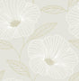 A-Street Prints Daylight Flowers Dove Wallpaper