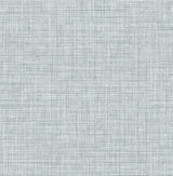 A-Street Prints Annelie Fabric Textures Slate Blue Wallpaper