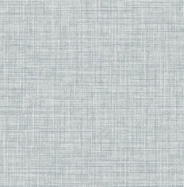 A-Street Prints Annelie Fabric Textures Slate Blue Wallpaper