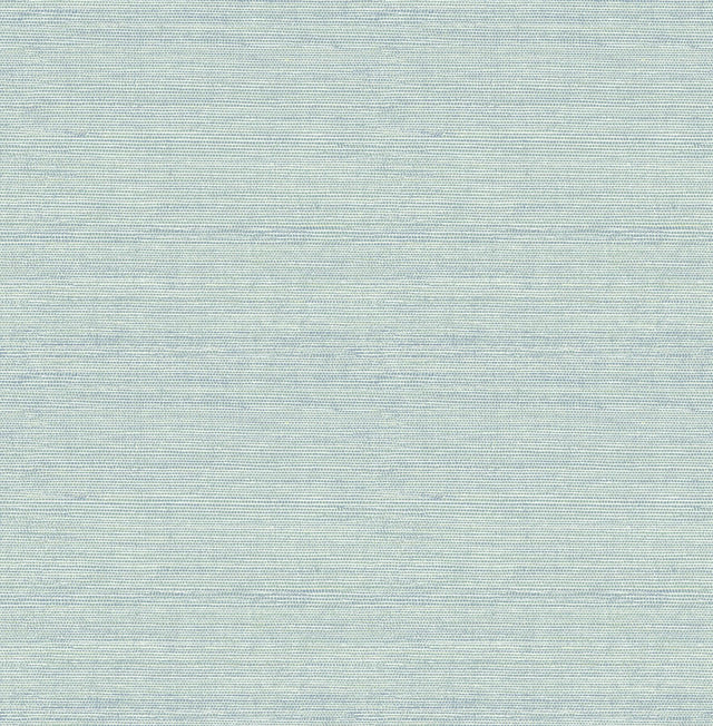 A-Street Prints Aura Faux Grasscloth Aqua Wallpaper