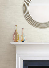A-Street Prints Ingrid Faux Grasscloth Oat Wallpaper