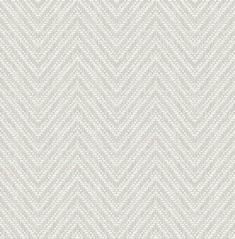 A-Street Prints Terrace Chevron Light Grey Wallpaper