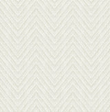A-Street Prints Terrace Chevron Silver Wallpaper