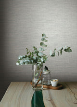 A-Street Prints Botanica Faux Grasscloth Seafoam Wallpaper