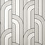 Brewster Home Fashions Advantage Curio Geometrics Platinum Wallpaper