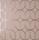 Brewster Home Fashions Advantage Curio Geometrics Pink Wallpaper