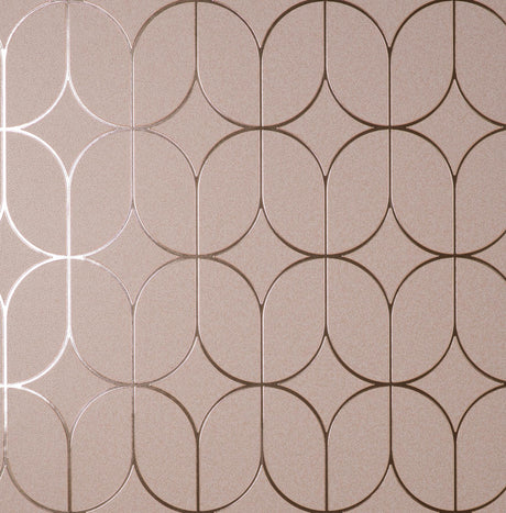 Brewster Home Fashions Advantage Curio Geometrics Pink Wallpaper