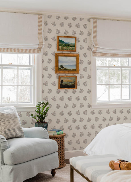 A-Street Prints Erin Gates Overbrook Plum Wallpaper