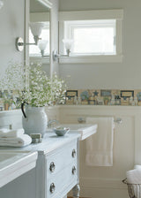 Brewster Home Fashions Chesapeake Countryside CTR63101B Blue Wallpaper