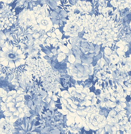 Brewster Home Fashions Beacon House Empress 2669-21715 Sapphire Wallpaper