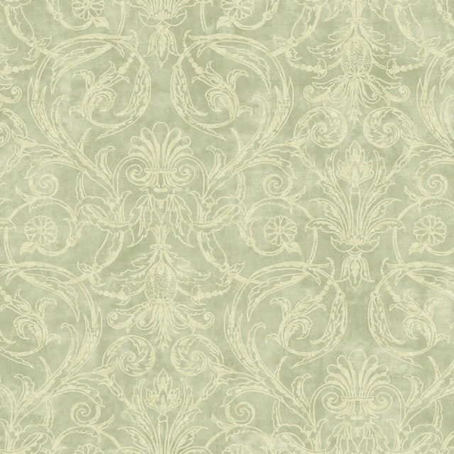 Brewster Home Fashions Fairwinds Studio Piazza 290-50104 Green Wallpaper