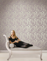 Brewster Home Fashions Fairwinds Studio Piazza 290-50409 Purple Wallpaper