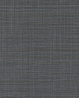 Brewster Home Fashions Warner Dimensional Accents Fabric & Woven Textures Charcoal Wallpaper
