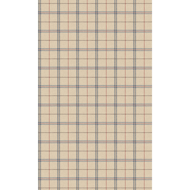 Mulberry ISLAY BLUE/RED Wallpaper