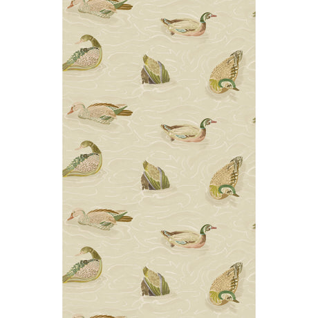 Mulberry DUCK POND EMERALD/STONE Wallpaper