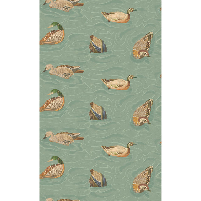 Mulberry DUCK POND TEAL Wallpaper