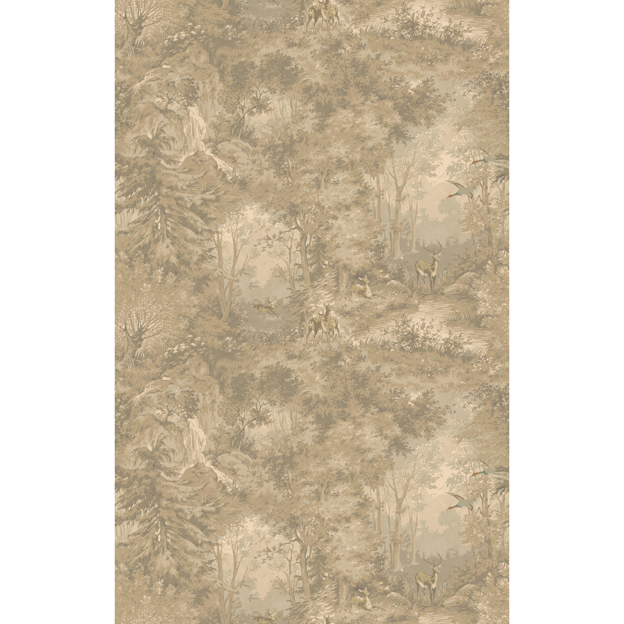 Mulberry MULBERRY WOODLAND WOODSMOKE Wallpaper