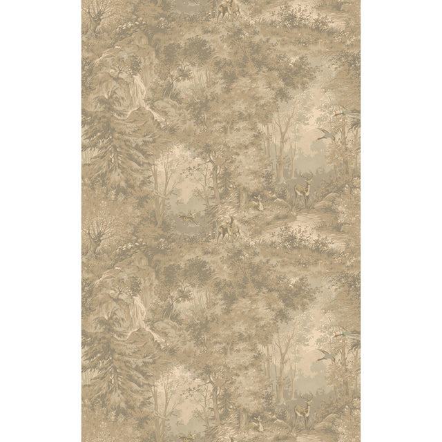 Mulberry MULBERRY WOODLAND WOODSMOKE Wallpaper