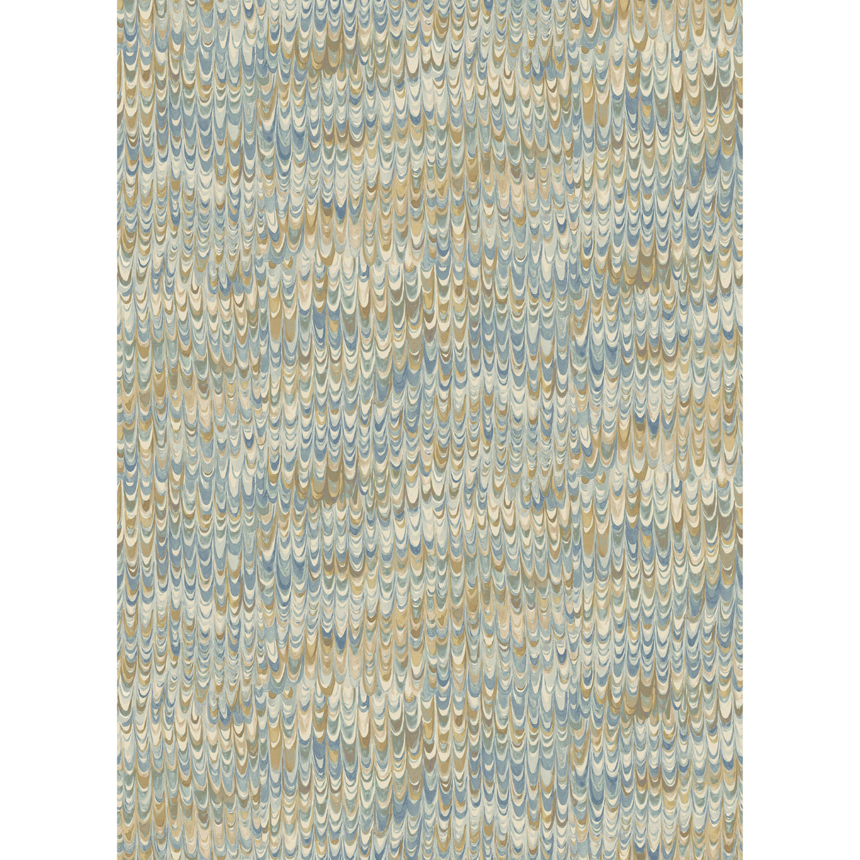 Mulberry END PAPER BLUE/SAND Wallpaper