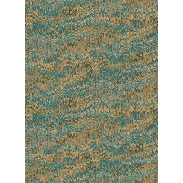 Mulberry END PAPER TEAL Wallpaper
