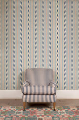 Mulberry NEWPORT STRIPE BLUE/RED Wallpaper