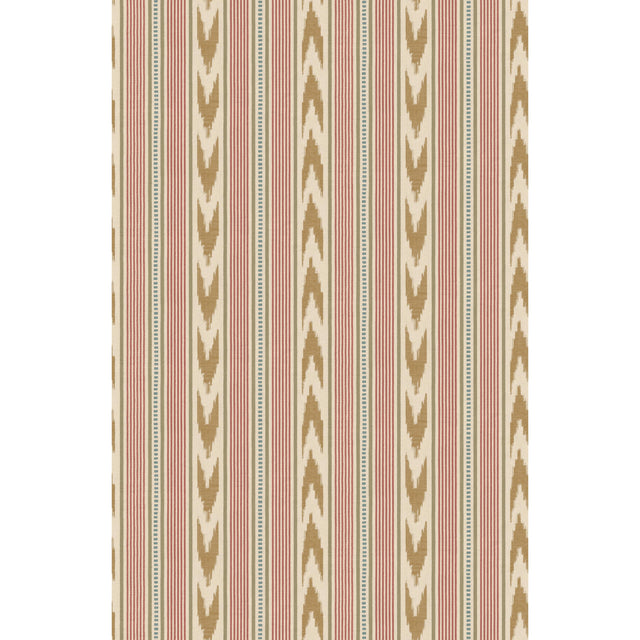 Mulberry NEWPORT STRIPE OLD RED/SAND Wallpaper