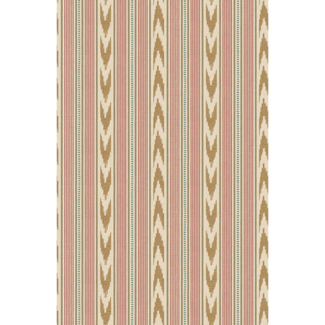 Mulberry NEWPORT STRIPE OLD RED/SAND Wallpaper
