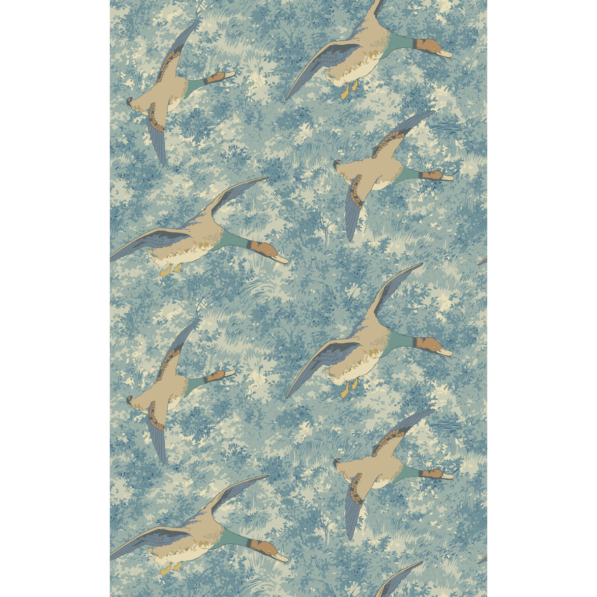 Mulberry FOREST DUCKS BLUE Wallpaper