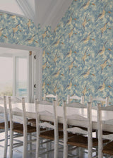 Mulberry FOREST DUCKS BLUE Wallpaper