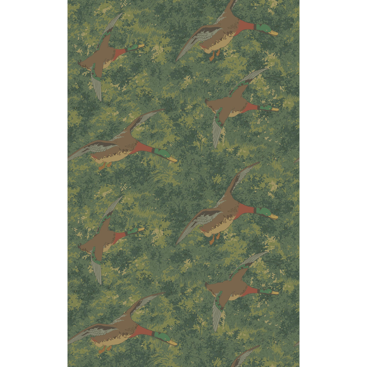 Mulberry FOREST DUCKS EMERALD Wallpaper