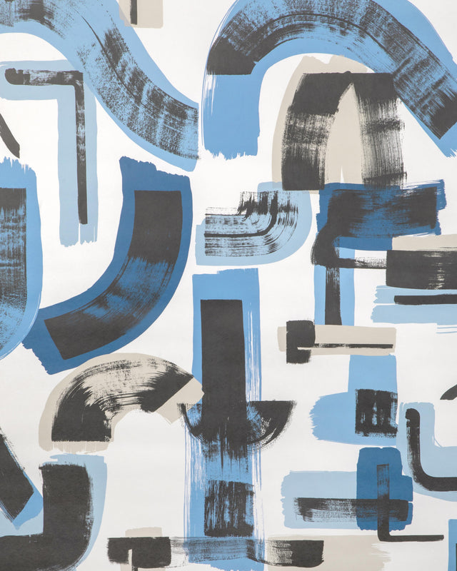 Lee Jofa BLEECKER PAPER CAPRI/NAVY Wallpaper