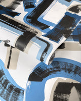 Lee Jofa BLEECKER PAPER CAPRI/NAVY Wallpaper