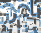 Lee Jofa BLEECKER PAPER CAPRI/NAVY Wallpaper