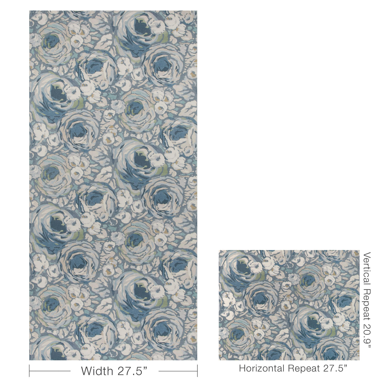 Lee Jofa ORCHARD PAPER BLUE/DENIM Wallpaper