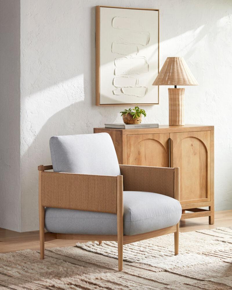 Surya Brielle BRIL-001 33"H x 27"W x 31"D Accent Chair