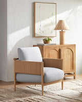 Surya Brielle BRIL-001 33"H x 27"W x 31"D Accent Chair