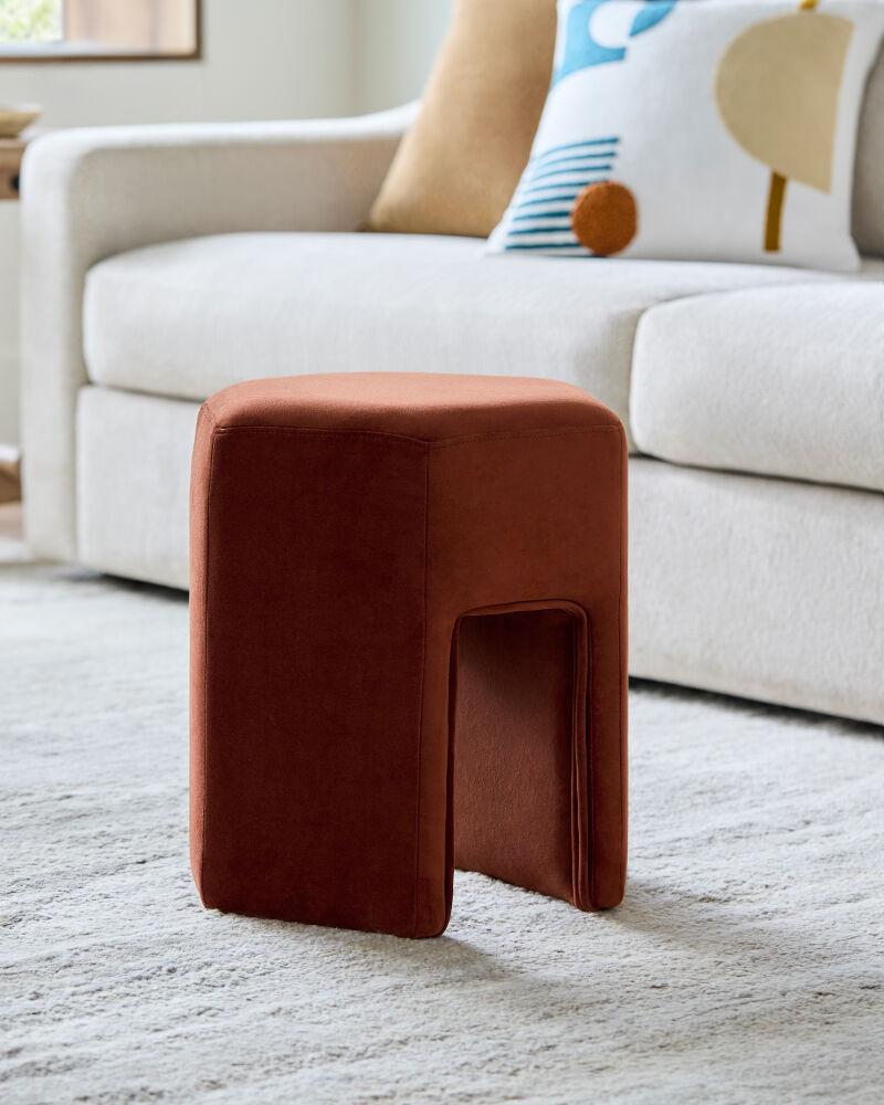 Surya Kaden KADN-002 18"H x 16"W x 14"D Bench/Ottoman/Stool