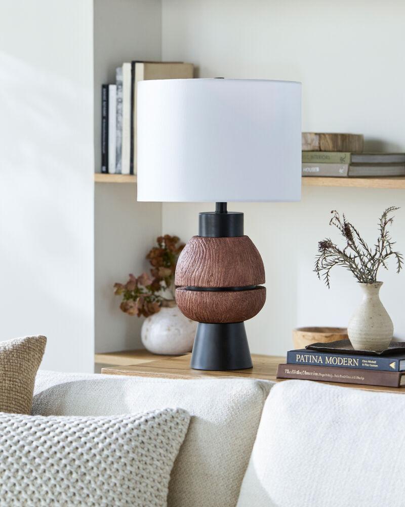 Livabliss Niobe NIO-007 25"H x 14"W x 14"D Table Lighting
