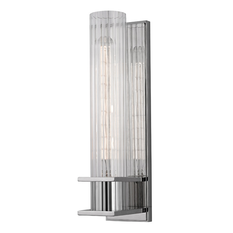 Hudson Valley Lighting Sperry Polished Nickel 3W x 3L x 12.75H Wall Sconce