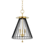Hudson Valley Lighting Cagney Aged Brass/black 14W x 14L x 22.25H Pendant