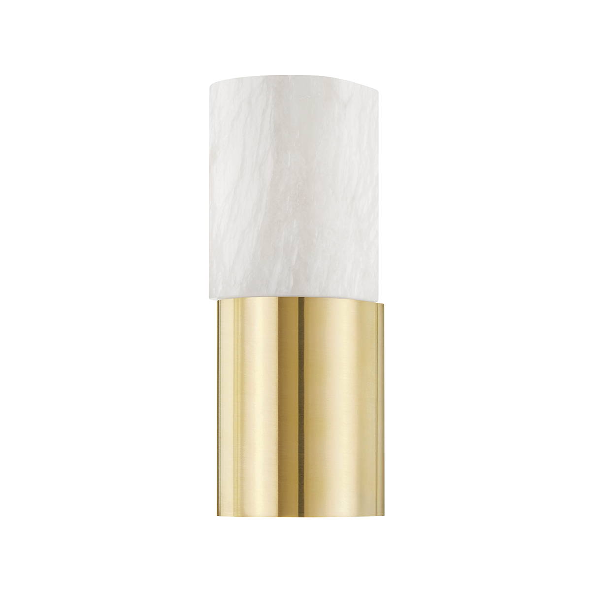 Hudson Valley Lighting Jamesport Aged Brass 4.5W x 4.5L x 13.75H Wall Sconce