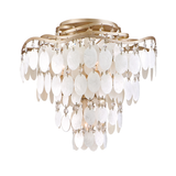 Corbett Lighting Dolce CHAMPAGNE LEAF 16W x 16L x 15.5H Semi-Flush Mount