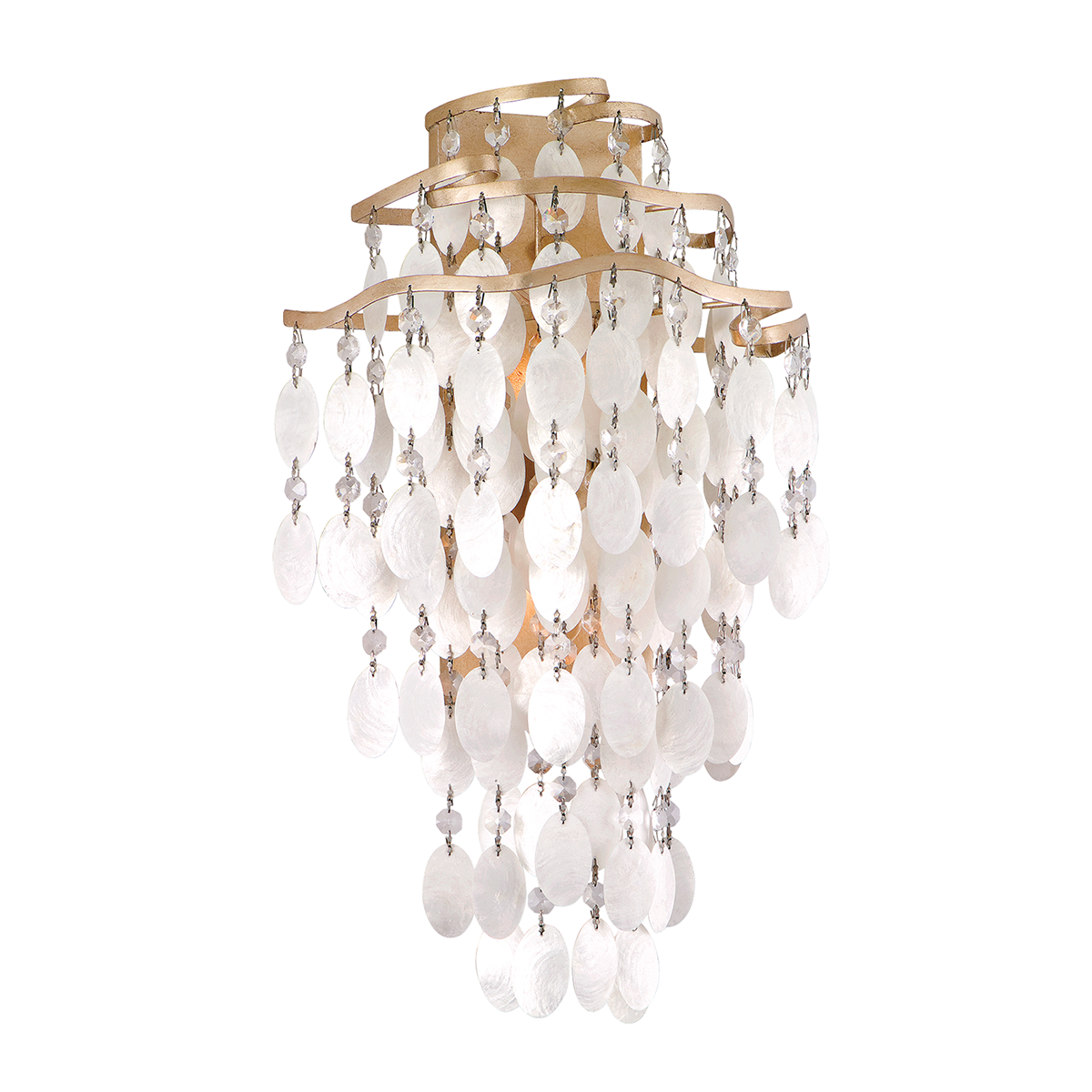 Corbett Lighting Dolce CHAMPAGNE LEAF 12.5W x 12.5L x 23H Wall Sconce